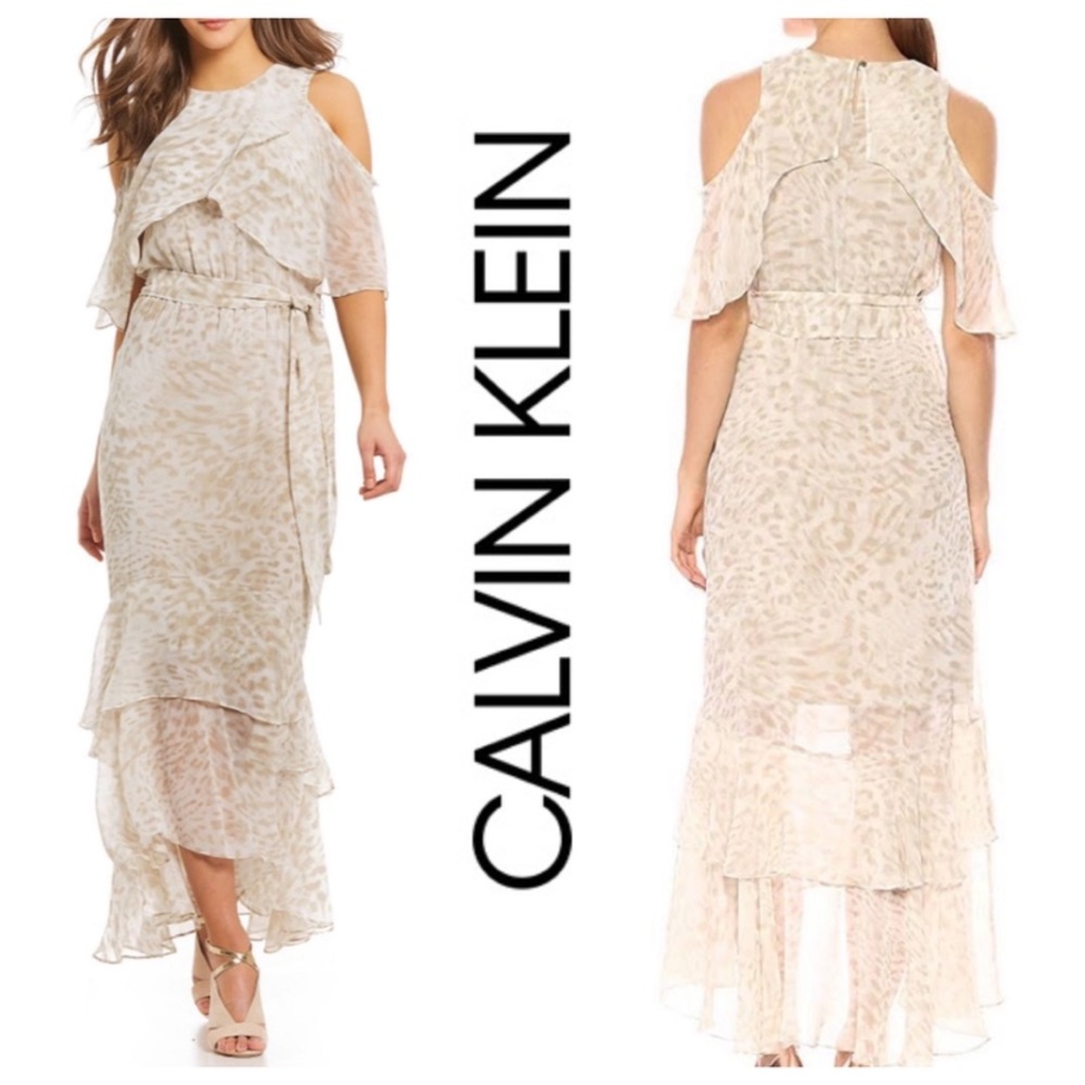Calvin Klein Cream Maxi Dress - Picture 2 of 7
